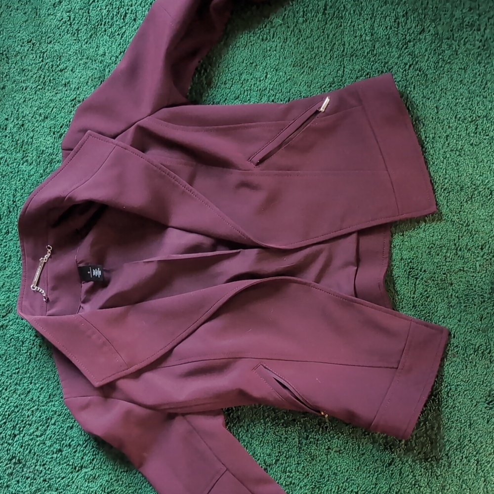 Super Flattering Burgundy Jacket